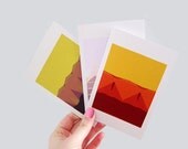 Geometric Landscapes Greeting Card Set
