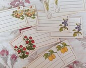 vintage canning labels - set of 10