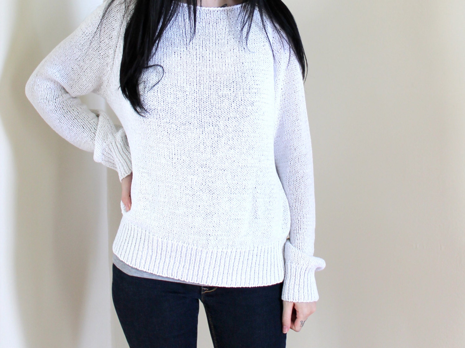 1980s Vintage Mindy Monday Boho Beach Sweater Size Large