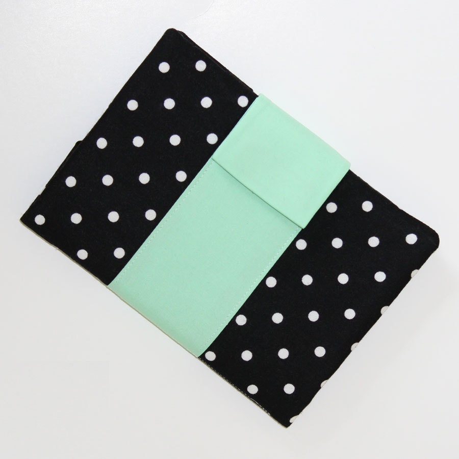 Retro Mint and Black - Kindle, Nook, Nook Color, Nook Simple Touch, or Kobo, eReader Cover