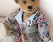 Bear Wear Vintage Style Gobelin Fabric Handmade Coat for your favorite Bear or Doll