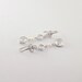 Silver Crystal Earrings Rhodium Plated Freshwater Pearl CZ Wire Earrings