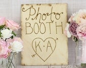 Personalized Rustic Photo Booth Sign Barn Wedding Decor Photo Prop Sign (Item Number 130017)