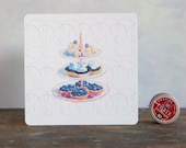 A Blank Cake Stand greeting card