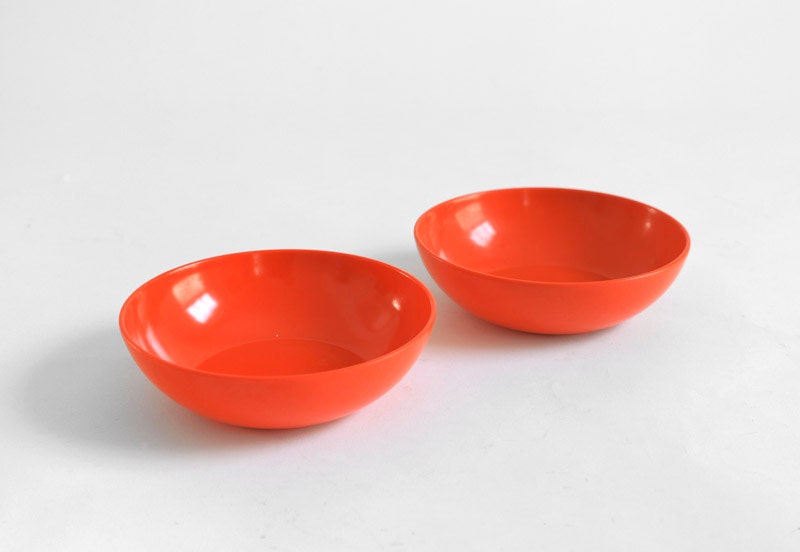 Vintage Melamine Bowls - Mid Century, Modern, Retro, Kitchen