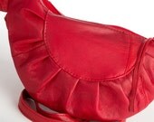 Patrice - small messenger made of recycled leather jacket, on sale