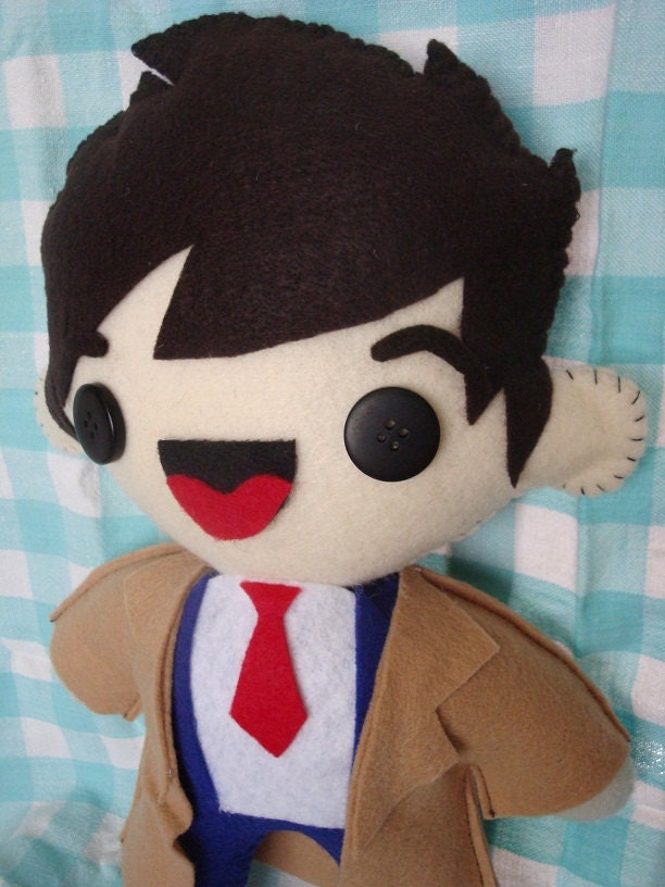 Made to Order - JUMBO -  David Tennant the 10th Doctor - 13 Inches - Doctor Who Plush
