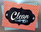 Dishwasher Magnet Set - Clean or Dirty Labels