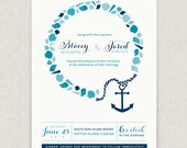 Nautical - Modern destination wedding invitation