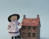 Miniature 1/4" and 1" scales doll and dollhouse kit