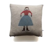 35cm Knitted Lambwool Big Cowboy cushion