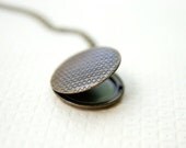 Chevron Tribal Locket Necklace // Urban Brass Aztec Long Necklace // Bridesmaid Gifts // Vintage Wedding