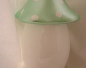 Minty Pearl Mushroom Delight Kitchen Canister