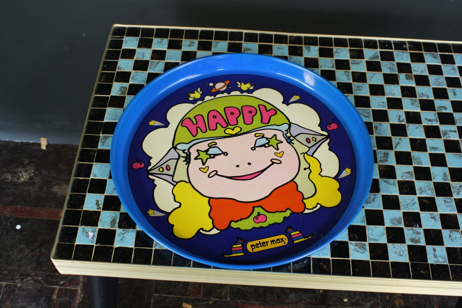 Peter Max Happy Serving Tray