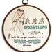Wrestlers Hand Embroidery - 8" Hoop