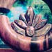 Paua Inlay Lotus Hoop 3/4" Ear Plugs