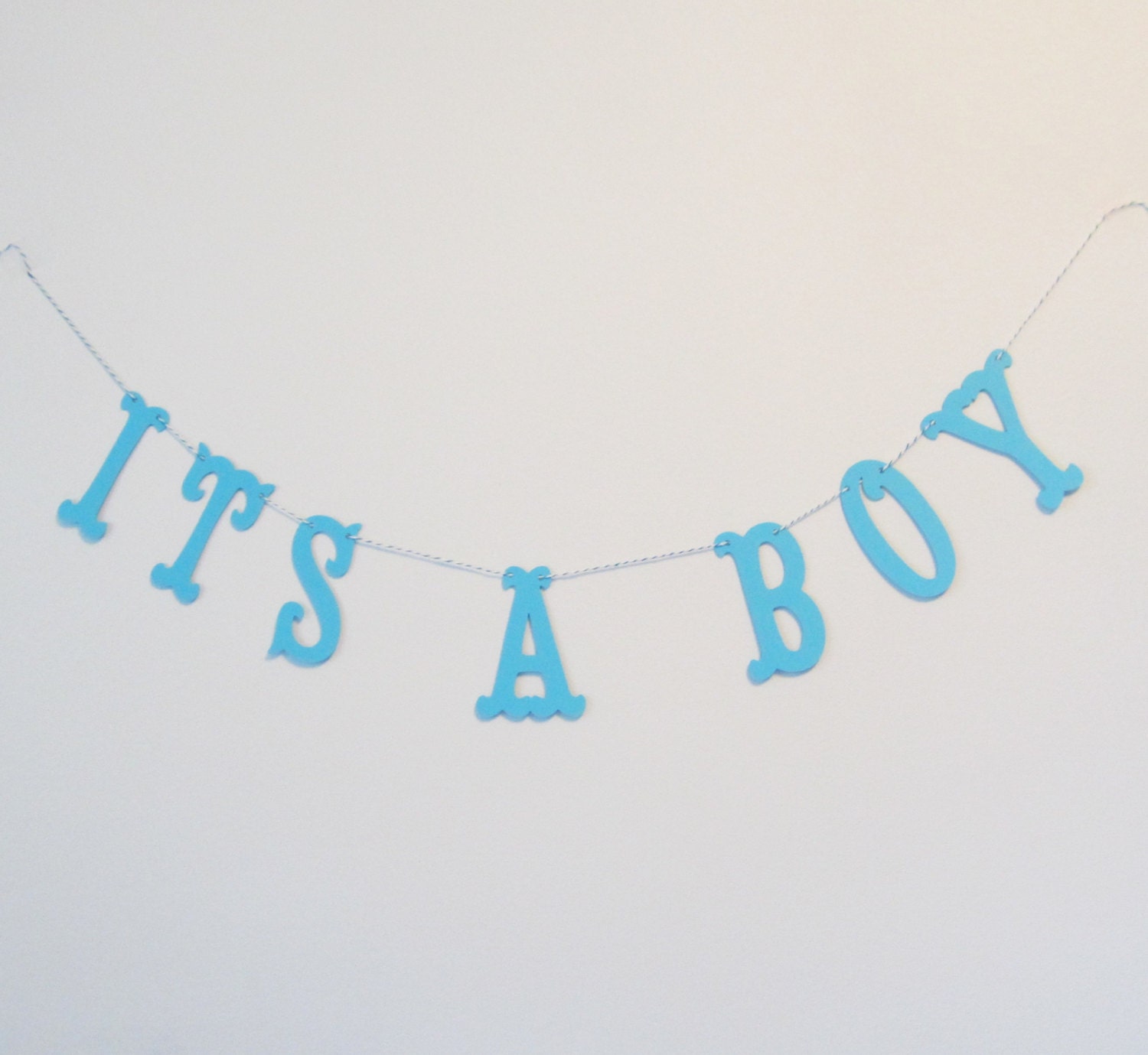 Its A Boy - Baby Banner - Blue Baby Shower Decoration or Photo Prop