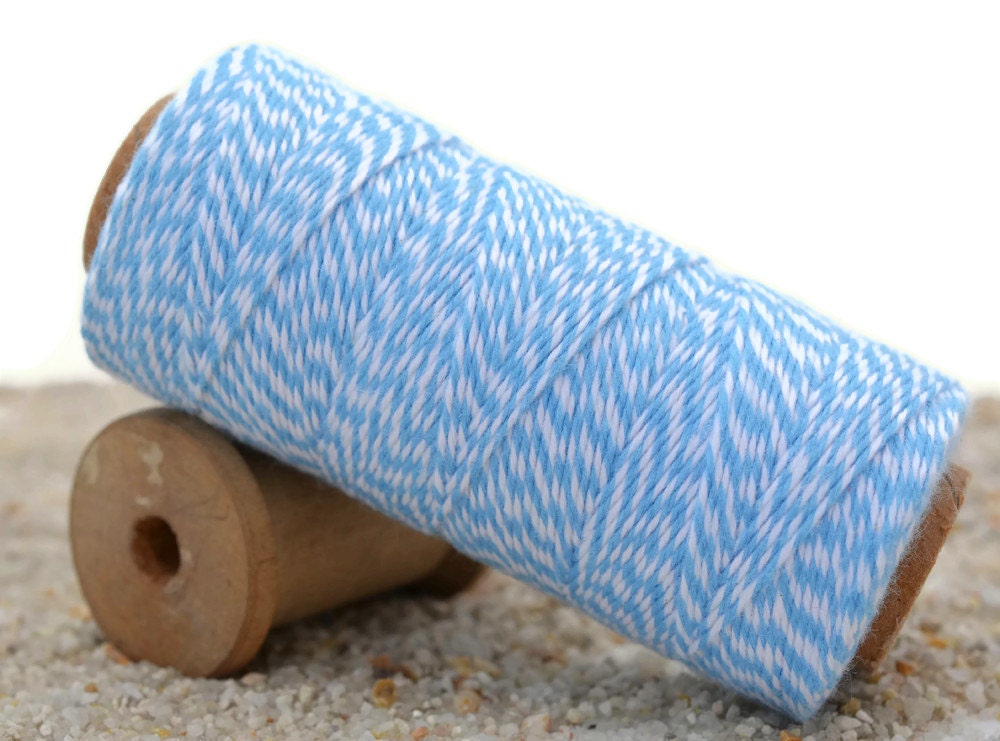 Bakers Twine, Cotton Twine, Baby Blue,410 Feet, 1mm, Kitchen Twine, Butchers Twine