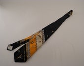 Vintage Green and Gold men's Tie free shipping