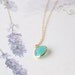 Aqua stone necklace
