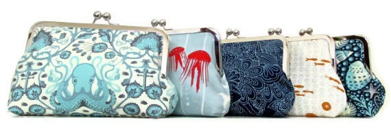 Beach Wedding Destination Wedding Clutch Purses  by Cutiegirlie - Design Your Own - You Choose Fabrics