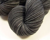 Sock Weight Superwash Merino Wool/Nylon Yarn - Slate Grey Tonal - Hand Dyed Yarn, Knitting Supplies