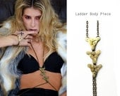 TRIANGLE LADDER - Bike Chain Necklace - Body Piece