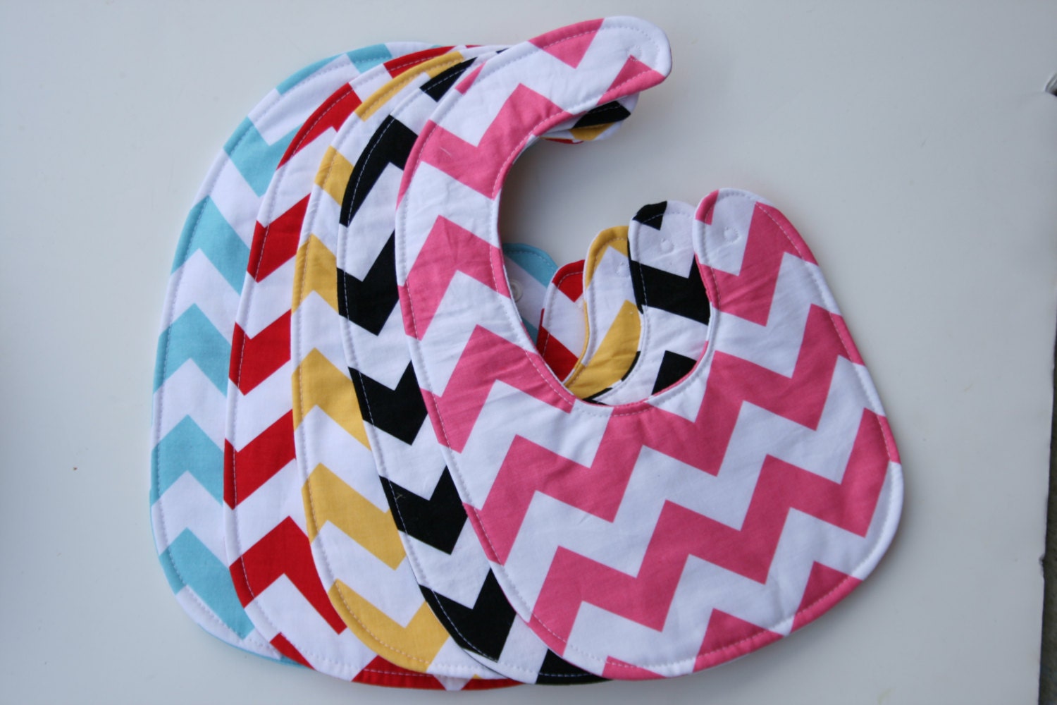 Baby shower gift, Chevron bib, Boutique Style