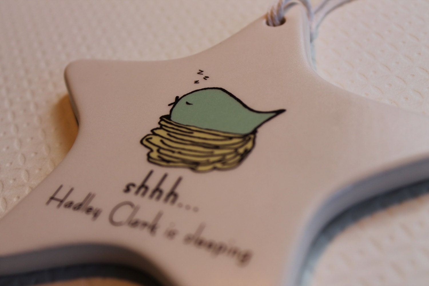 CUSTOM - shhh...Your Babys Name is sleeping - baby sleeping door sign