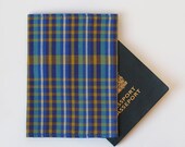 Passport Cover, Rad Plaid, Fabric Passport Case, handmade travel accessories by Knotted Nest