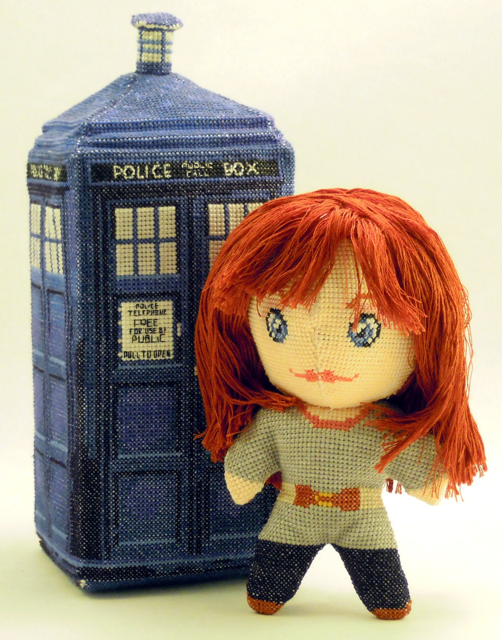 Donna Noble 3D Cross Stitch Doll and Sewing Pattern PDF