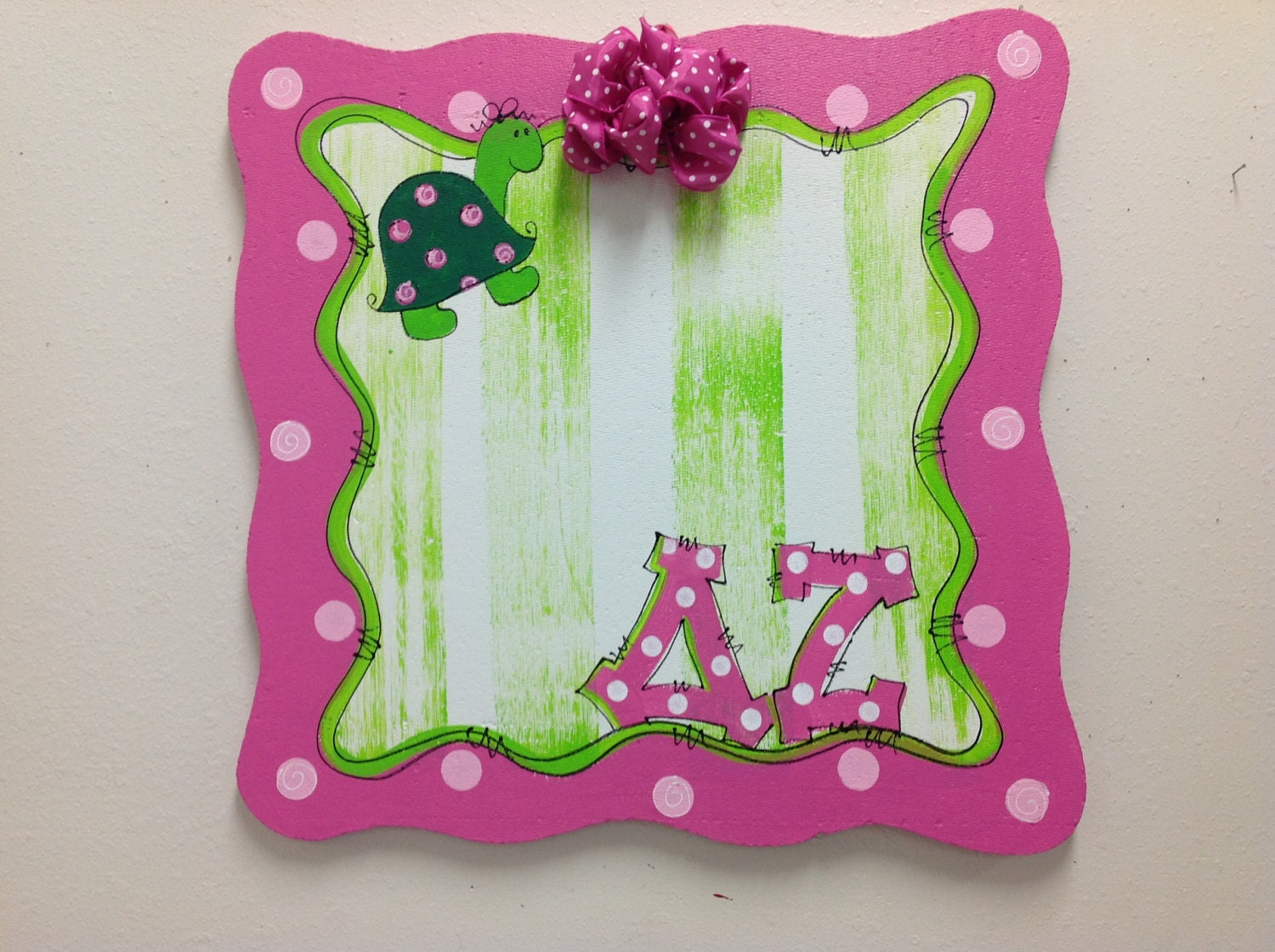 Delta zeta bulletin board custom personalized sorority