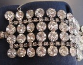 Vintage Wide Rhinestone Bracelet
