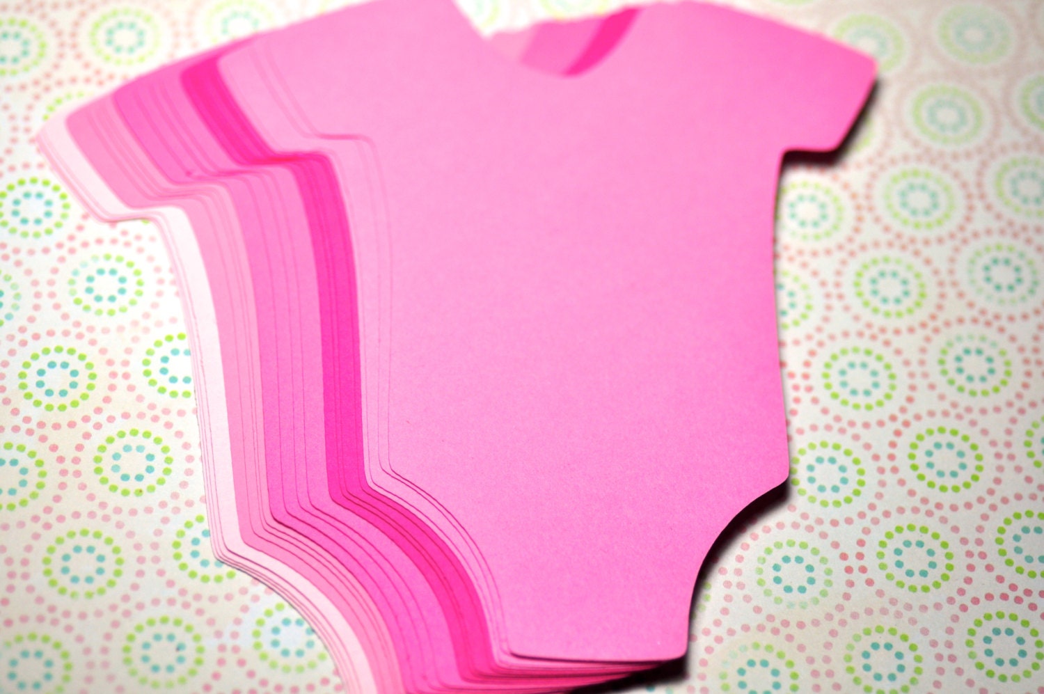 20 Onesie Diecuts - Baby Girl - Baby Shower Decoration - Large Onesies