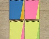 neon triangle notebooks