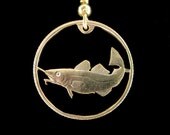 Cut Coin Jewelry - Iceland - Cod - Earrings