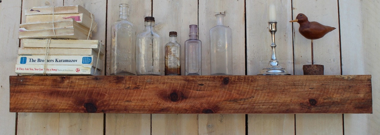 Reclaimed Wood - Wall Shelf - Farmhouse Chic - Shelves - Old Wooden Shelving
