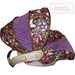 Birds of Norway with Violet Infant Car Seat Cover --- Moves To Toddler