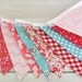 Bunting Banner Nursery Decor - Pink Aqua Blue Red Girl Nursery Children at Play - Ready to Ship