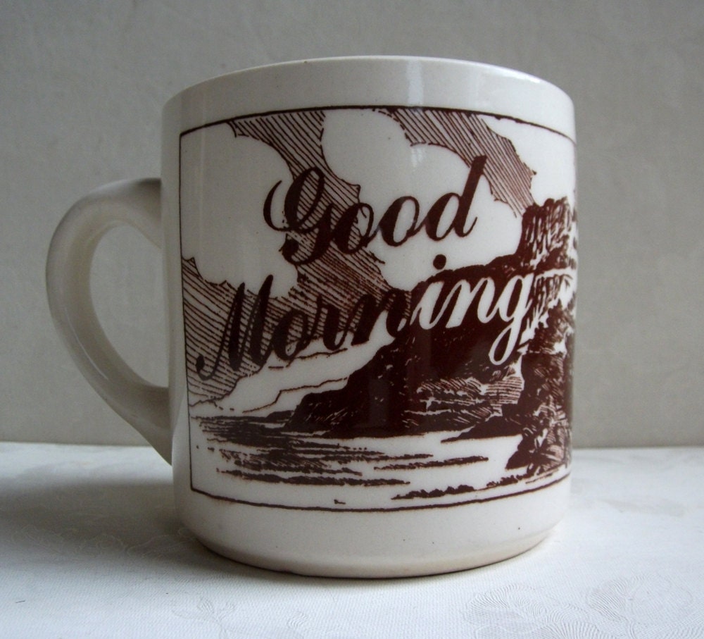 Vintage Coffee Mug - Good Morning