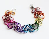 Shaggy Loop Rainbow Chainmail Bracelet