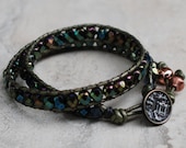 Chan Luu inspired Double-wrap bracelet with a different touch - 7 1/2 - 7 3/4"