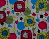 Playfiul shapes on white --- 60 inches wide