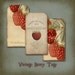 Vintage Berries Tags Digital Download