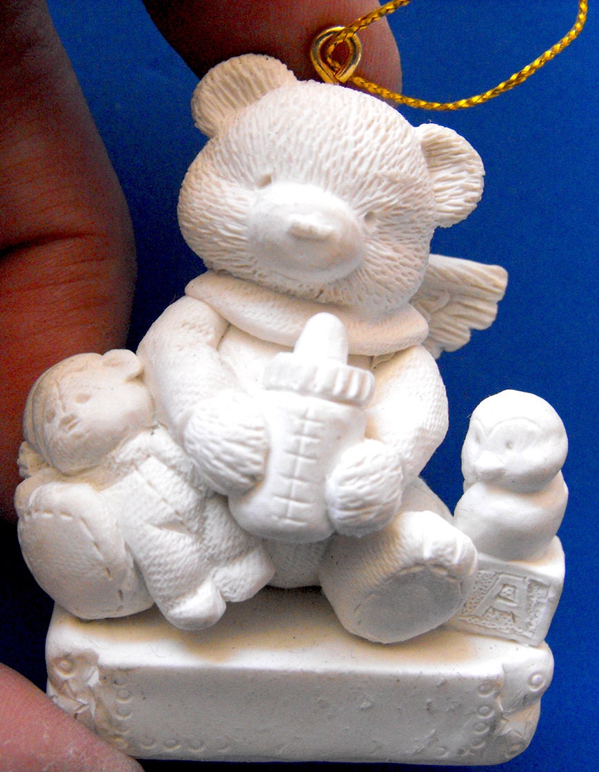 Personalize & Make It Your Own Greenware TeddyBear for New born Baby