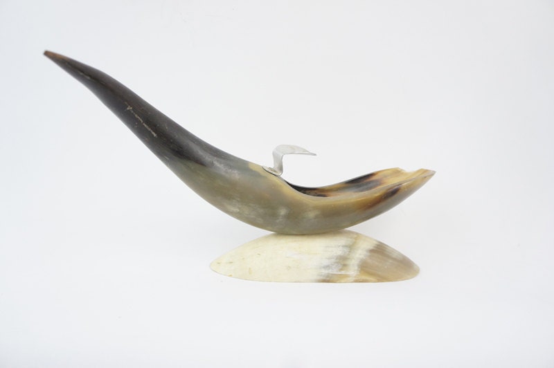 bull horn incense holder