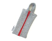 iPhone 5 Case / Samsung Galaxy 3 Case / Hoodie Case / Android Case (Light Grey - Red)