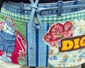 One of a Kind, Tough, Washable,  Garden Tool Apron with 1970s Style