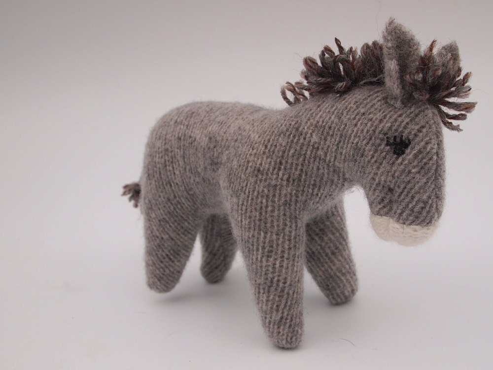 Waldorf toy, all natural toy, toy donkey, waldorf donkey, eco friendly toy