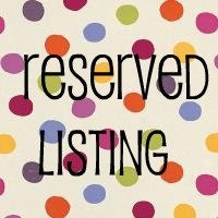 Custom Listing for Jennifer Bolin